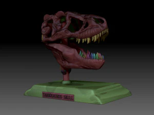 tarbosaurus skull 3d printable model 3D Print Model
