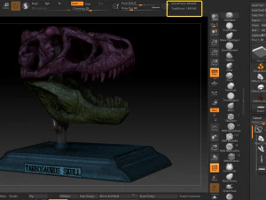 tarbosaurus skull 3d printable model 3D Print Model