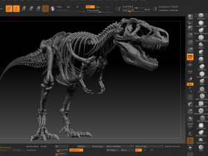 sub tyrannosaurus rex full skeletons - subrex sculpt 3D Model