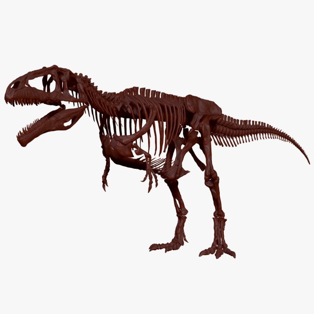 giganotosaururs full skeletons sculpt project Modelo 3D .c4d .max .obj .3ds .fbx .stl .blend