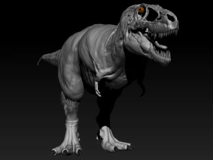 modello di base del muscolo tarbosauro Modello 3D