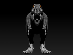 tarbosaurus muscle base model Modelo 3D