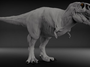 tarbosaurus muscle base model Modelo 3D