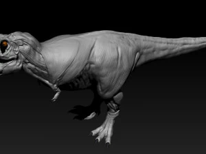 tarbosaurus muscle base model 3D Model
