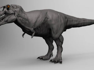 tarbosaurus muscle base model 3D Model