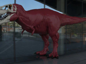 tarbosaurus muscle base model 3D Model