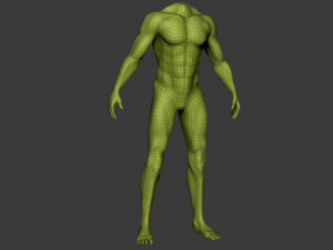 male body anatomy base model vol1 3Dモデル