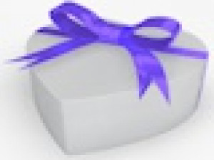 heart gift box realistic model Modelo 3D