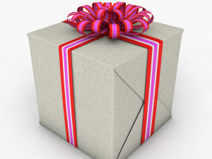 gift box cube low poly 3D Model