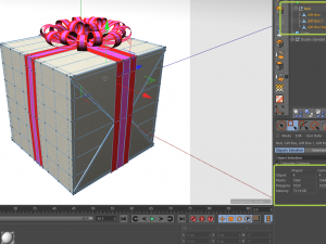 gift box cube low poly Modelo 3D