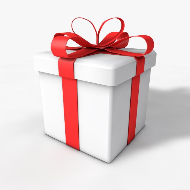 gift box model Modelo 3D .c4d .max .obj .3ds .fbx .stl .blend 