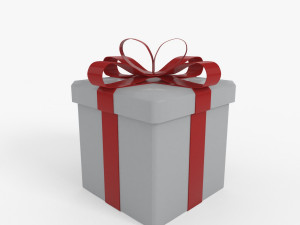 gift box model Modelo 3D