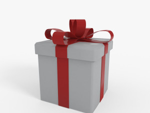 gift box model Modelo 3D