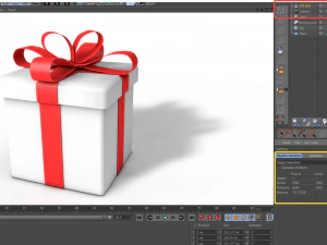 gift box model 3D Model