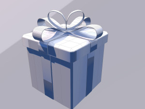 gift box model Modelo 3D