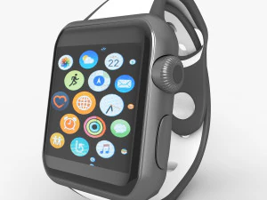 яблочные часы серии 3 3D Модель