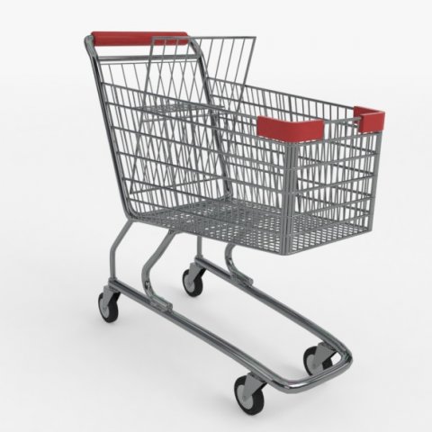 shopping cart 3Dモデル .c4d .max .obj .3ds .fbx .stl .blend 