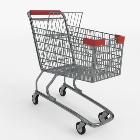 shopping cart 3D Model .c4d .max .obj .3ds .fbx .stl .blend 