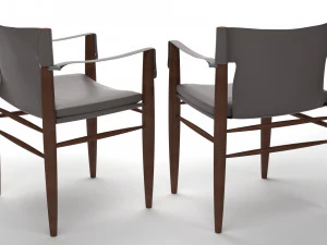 saddle chair high quality 3D Model
