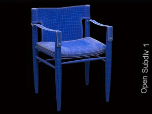 saddle chair high quality 3D Model