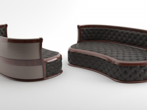 modern luxury upholstered furniture -1b 3D Model