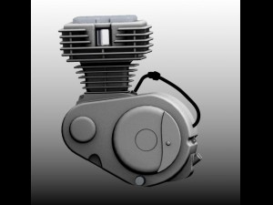 motorcycle engine 3D मॉडल