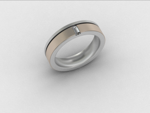 mens engagement ring 3Dプリントモデル