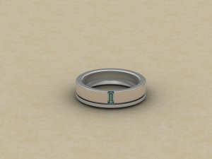 mens engagement ring 3Dプリントモデル