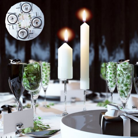 table setting 3Dモデル .c4d .max .obj .3ds .fbx .stl .blend 