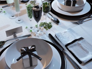 table setting 3Dモデル