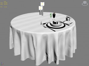 table setting 3Dモデル