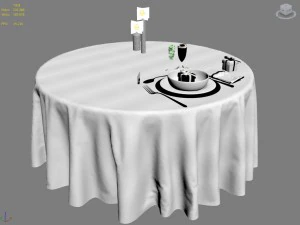table setting 3D Model