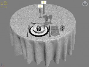 table setting 3Dモデル