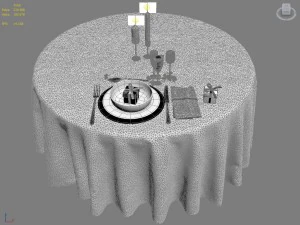 table setting 3D Model
