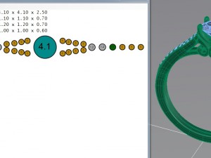 diamonds vintage ring 3D Model