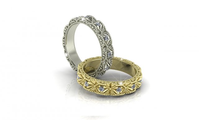 infinite diamond ring all around 3D 모델 .c4d .max .obj .3ds .fbx .stl .blend 