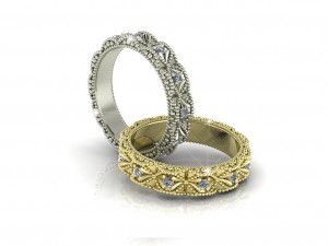 infinite diamond ring all around 3D Model