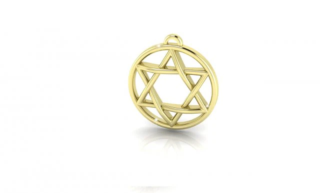 star of david- magen david 3D Model .c4d .max .obj .3ds .fbx .stl .blend 
