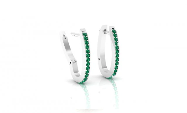 diamonds classic earrings 3D Model .c4d .max .obj .3ds .fbx .stl .blend 