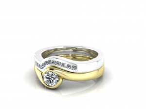 diamonds double ring 3D-Modell