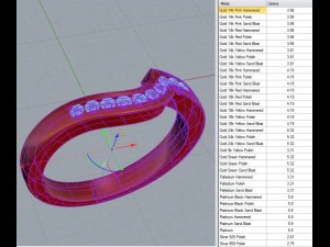 diamonds double ring 3D Model