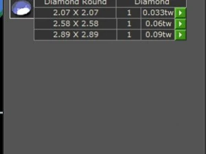 3 diamonds gold ring 3D Model