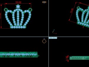 crown pendant 3D Model