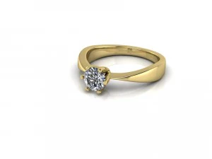 diamonds solitaire ring 070ct engagement ring 3D Model