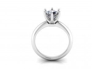 tiffany style 1ct diamond ring Modello 3D