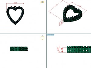 heart pendant 3D Model