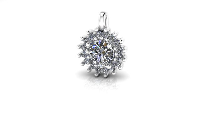 diamonds pendant 3D Модель .c4d .max .obj .3ds .fbx .stl .blend 