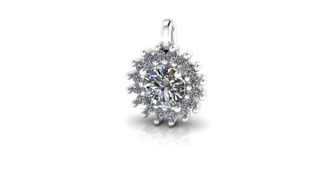 diamonds pendant 3D Model .c4d .max .obj .3ds .fbx .stl .blend 
