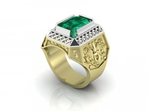 erkek antika y&uuml;z&uuml;k 3D Model