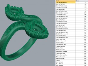 diamonds leaves engagement ring Modello 3D
